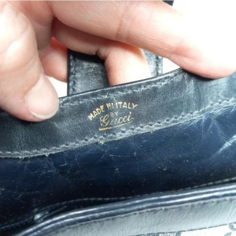 Authentic Vintage Gucci GG Monogram Supreme Britt Blondie Bucket Shoulder Bag - Picture 10 of 11